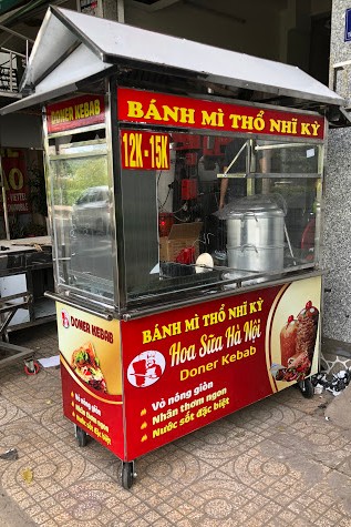 Mái che bằng inox bọc vải