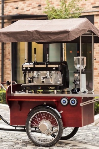 Mái che xe cafe take away