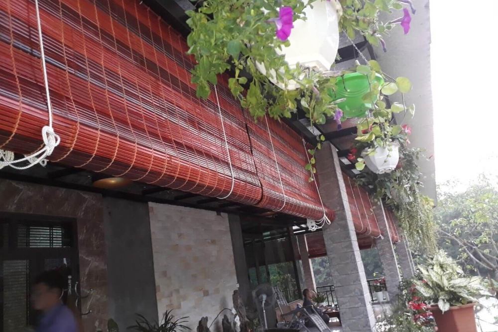 Mái che hiên bằng tre