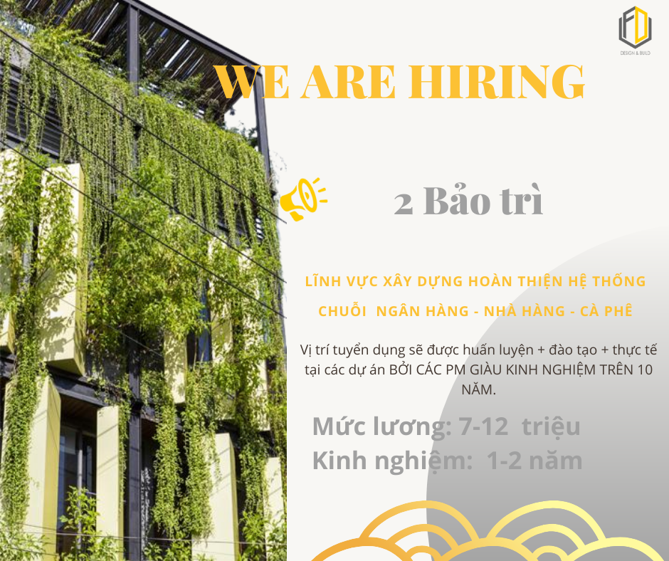 Tuyển dụng Bảo trì - ifdgroup.vn